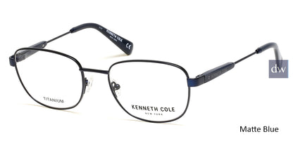 Matte Blue Kenneth Cole New York KC0299 Eyeglasses.