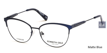 Matte Blue Kenneth Cole New York KC0301 Eyeglasses.