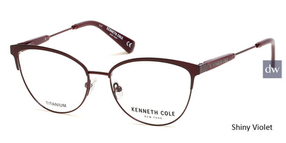 Shiny Violet Kenneth Cole New York KC0301 Eyeglasses.