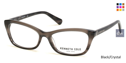 Black/Crystal Kenneth Cole New York KC0302 Eyeglasses.