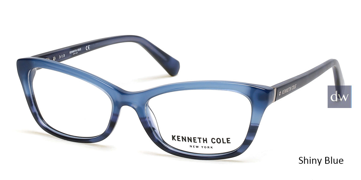 Shiny Blue Kenneth Cole New York KC0302 Eyeglasses.