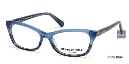 Shiny Blue Kenneth Cole New York KC0302 Eyeglasses.