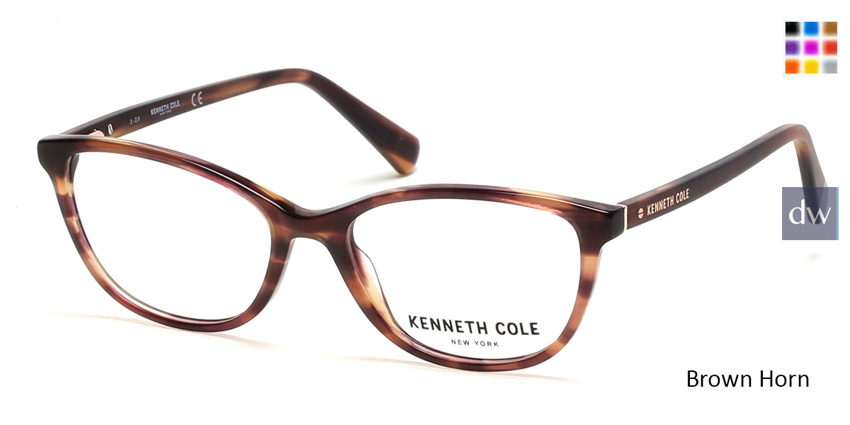 Brown Horn Kenneth Cole New York KC0308 Eyeglasses.