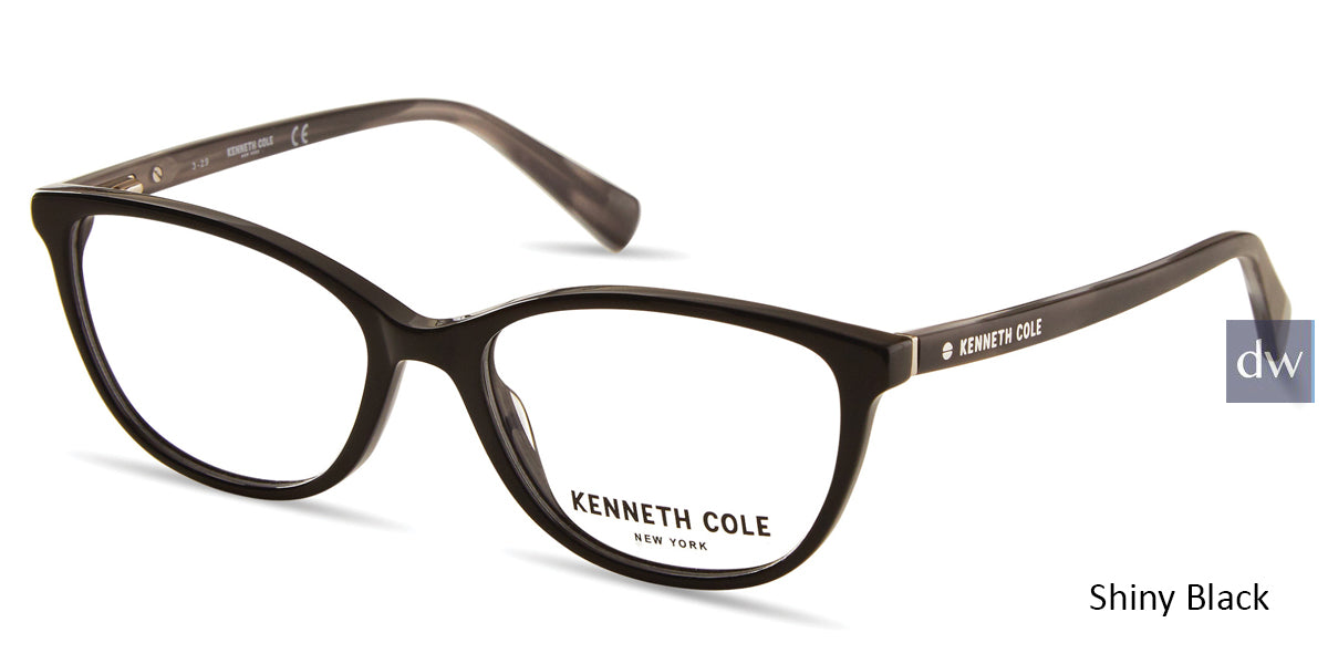 Shiny Black Kenneth Cole New York KC0308 Eyeglasses.