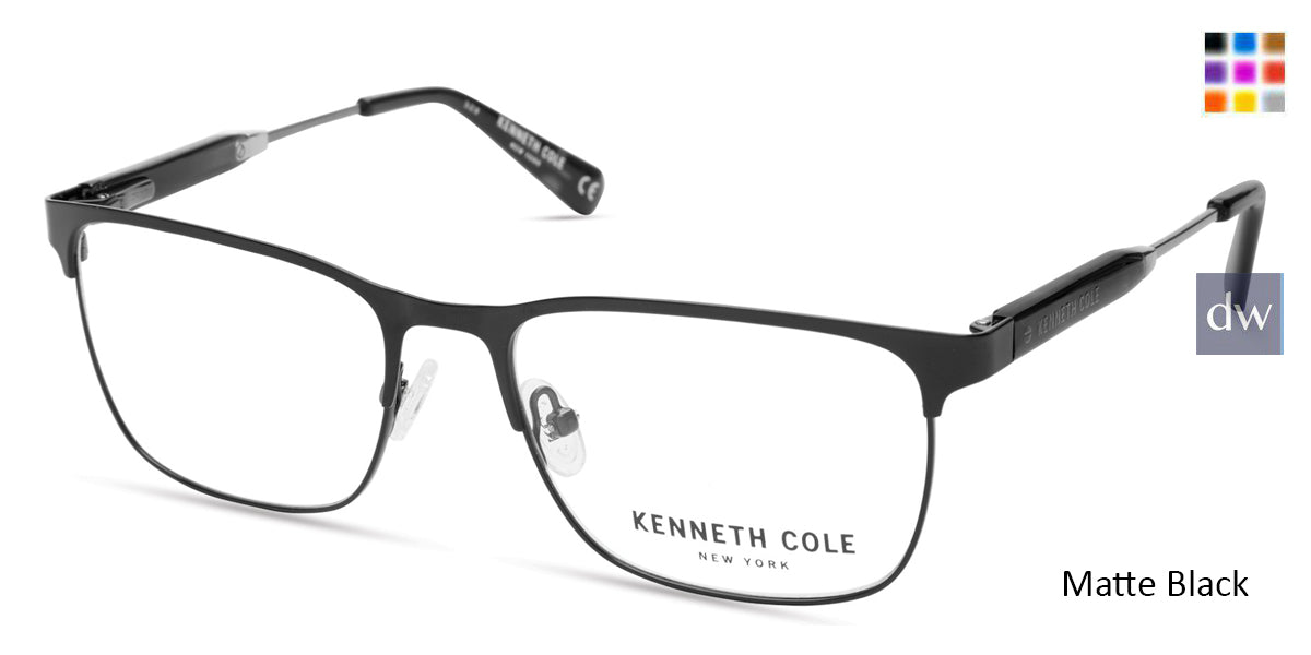 Matte Black Kenneth Cole New York KC0312 Eyeglasses.