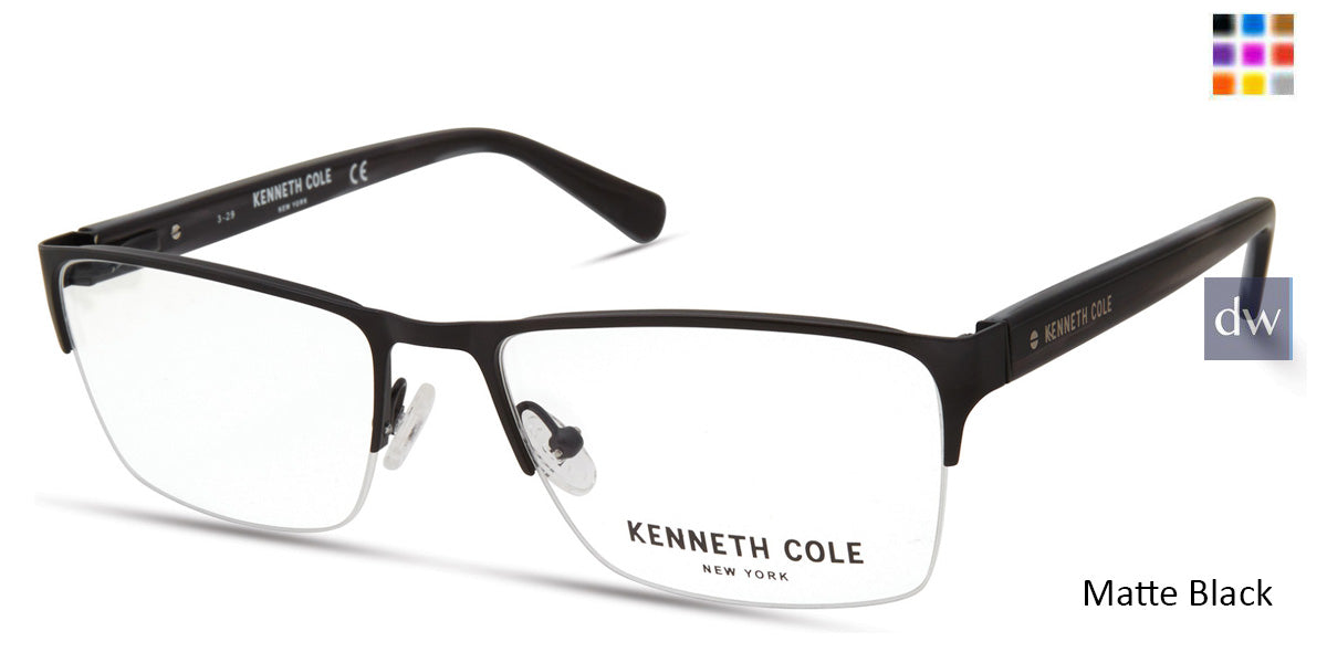 Matte Black Kenneth Cole New York KC0313 Eyeglasses.