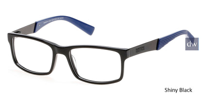 Shiny Black Kenneth Cole Reaction KC0771 Eyeglasses.