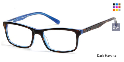Dark Havana Kenneth Cole Reaction KC0787 Eyeglasses.