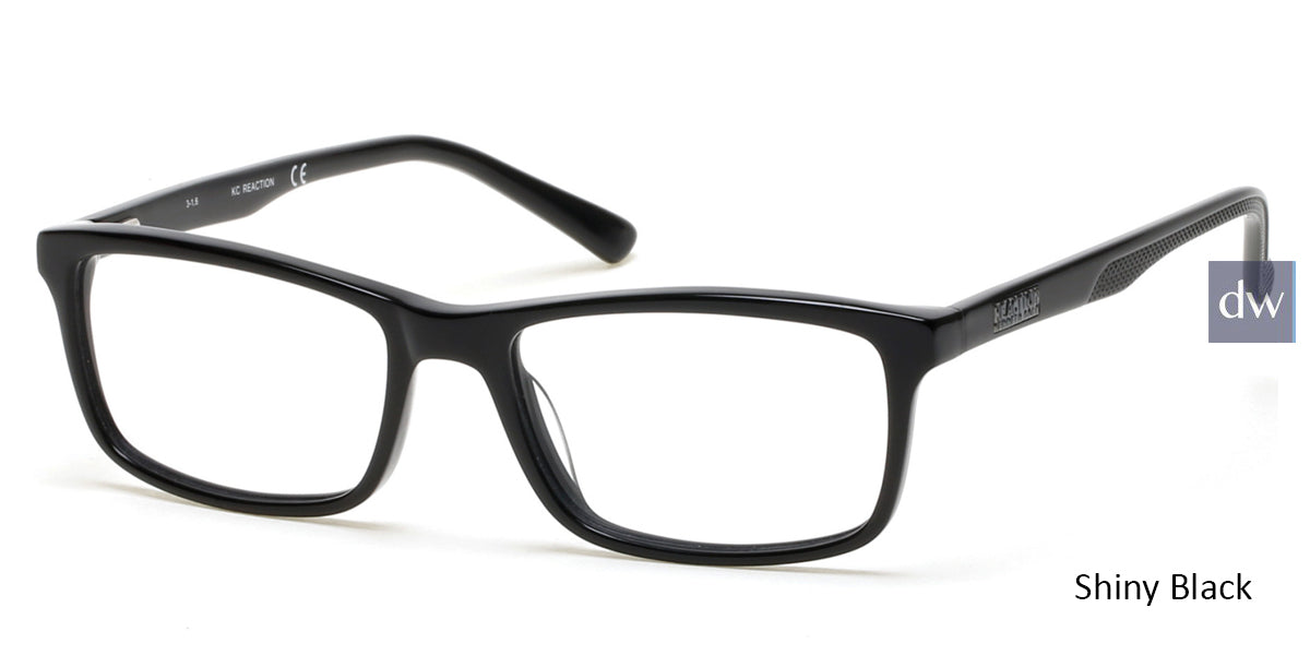 Shiny Black Kenneth Cole Reaction KC0787 Eyeglasses.