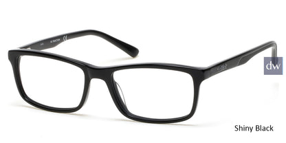 Shiny Black Kenneth Cole Reaction KC0787 Eyeglasses.