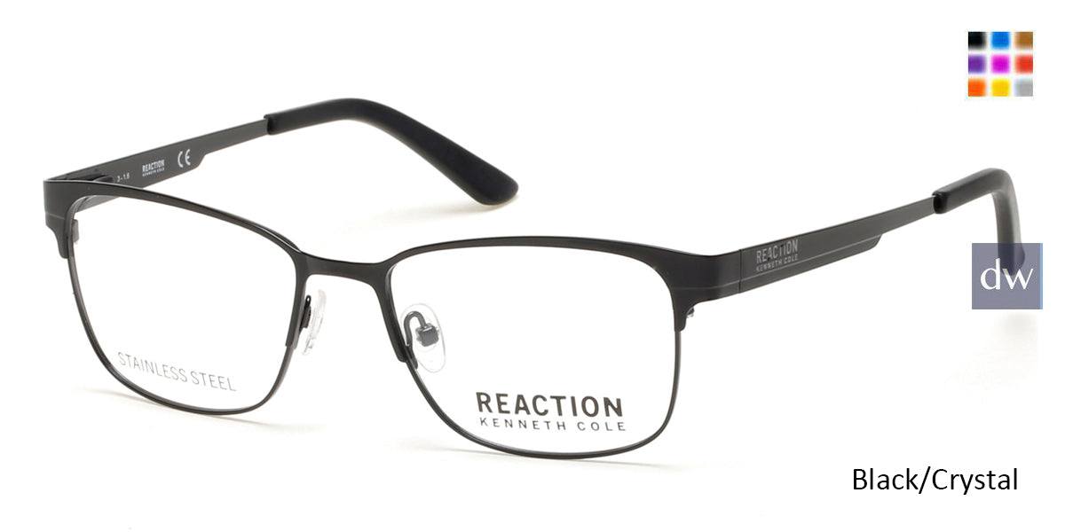 Black/Crystal Kenneth Cole Reaction KC0789 Eyeglasses.