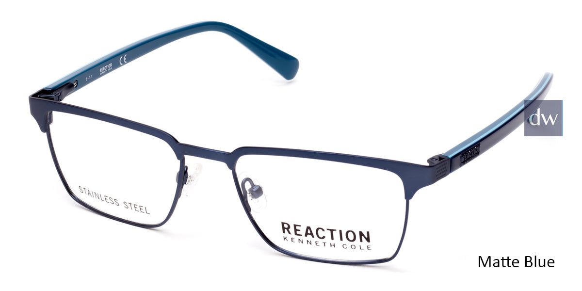 Matte Blue Kenneth Cole Reaction KC0797 Eyeglasses.