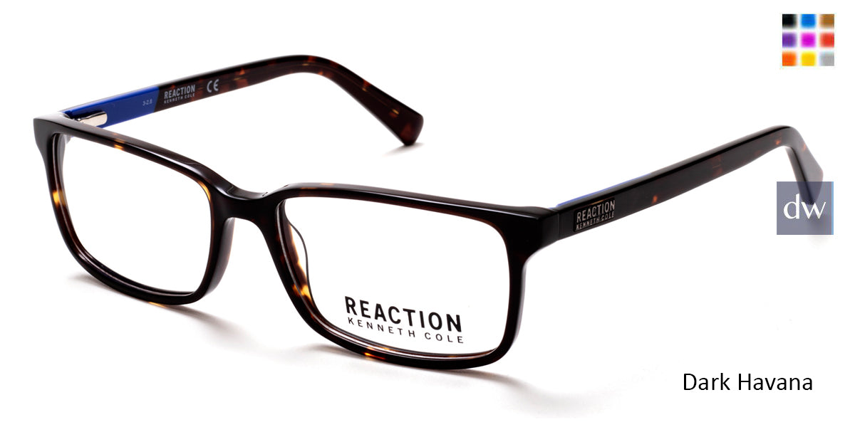 Dark Havana Kenneth Cole Reaction KC0807 Eyeglasses.