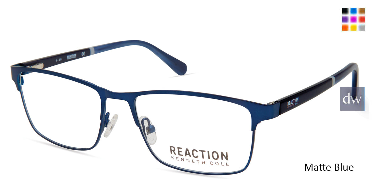 Matte Blue Kenneth Cole Reaction KC0823 Eyeglasses.