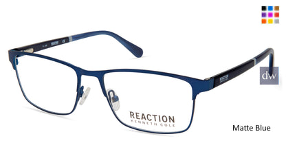 Matte Blue Kenneth Cole Reaction KC0823 Eyeglasses.