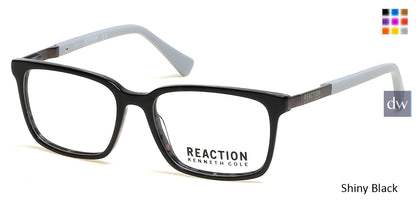 Shiny Black Kenneth Cole Reaction KC0825 Eyeglasses.