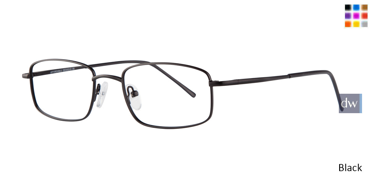 Black Affordable Designs Kingston Eyeglasses.