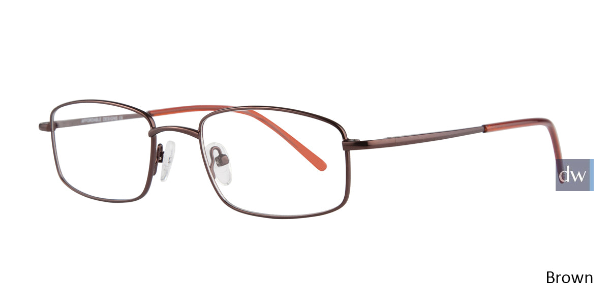 Brown Affordable Designs Kingston Jr Eyeglasses - Teenager.