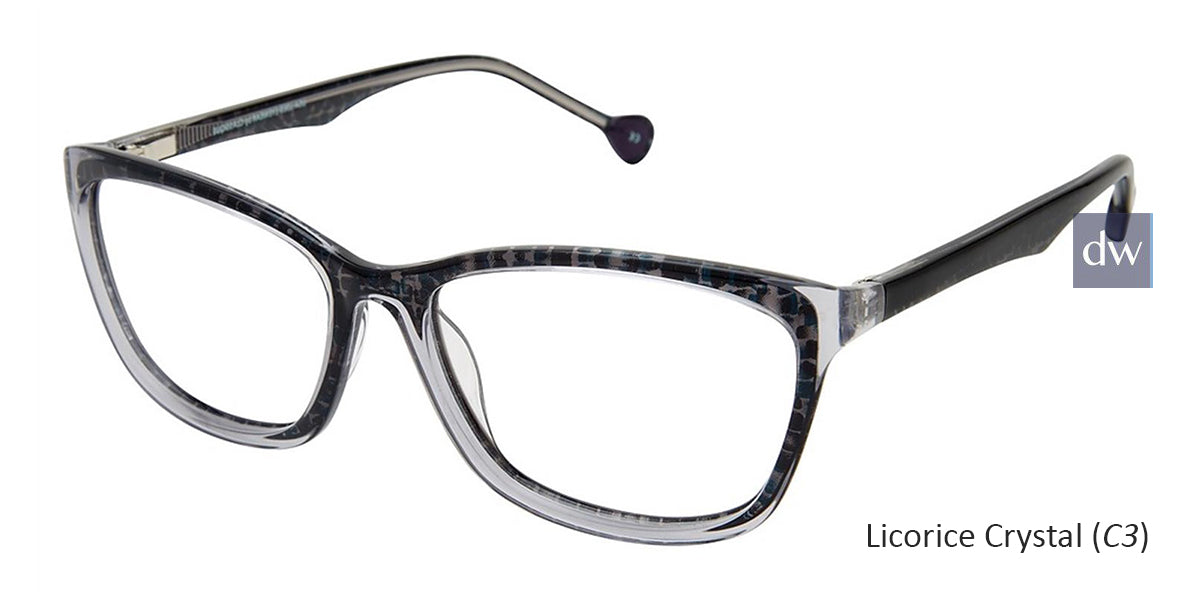Licorice Crystal (C3) Lisa Loeb Optimistic Eyeglasses