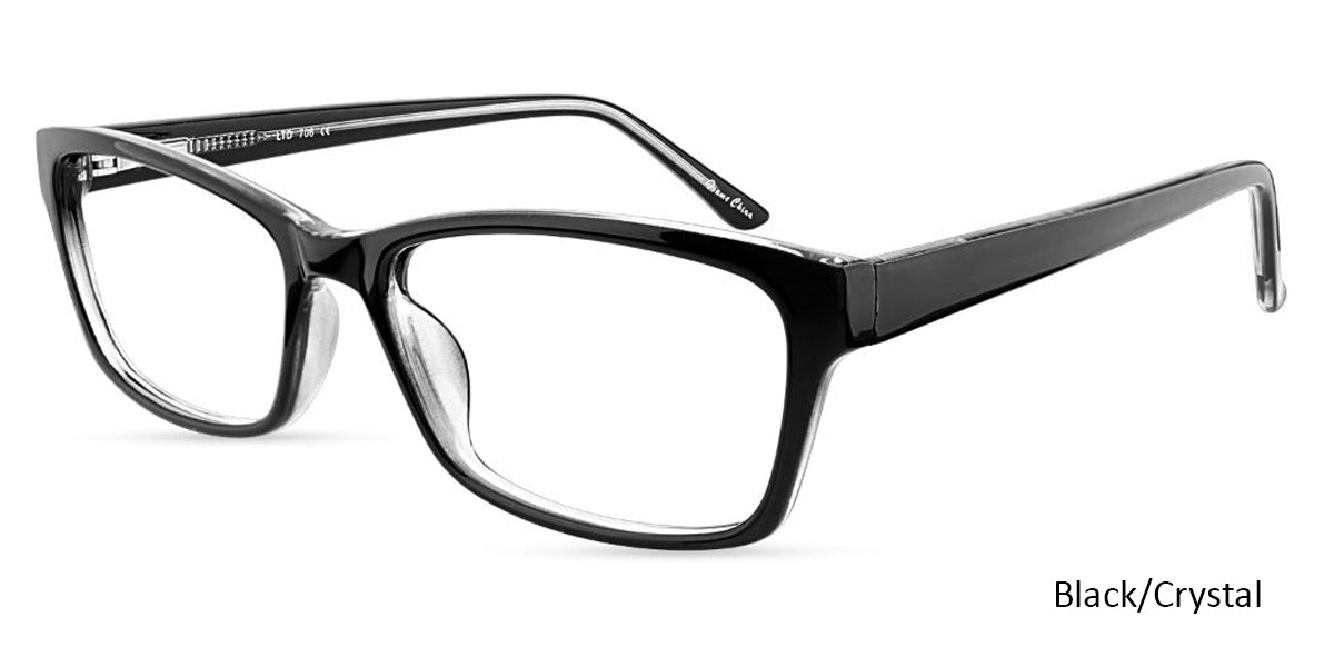 Black/Crystal Limited Edition LTD 706 Eyeglasses