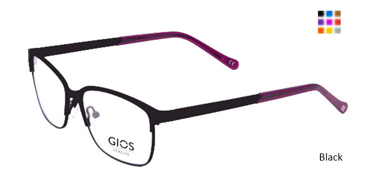 Black Gios Italia LP100045 Eyeglasses
