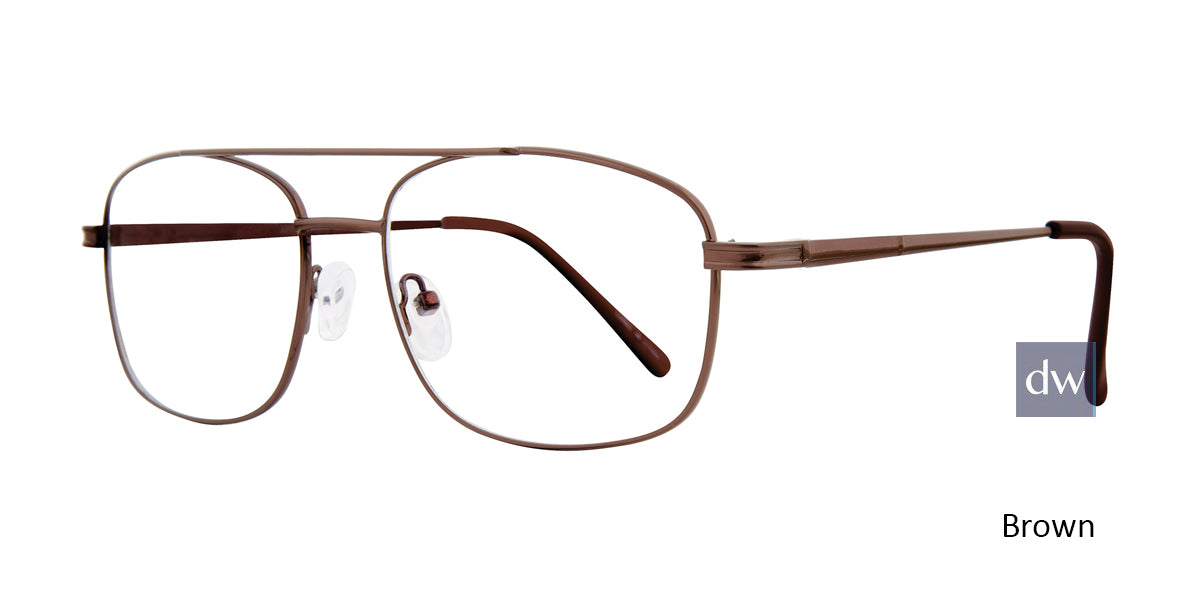Brown Affordable Designs Larry Eyeglasses