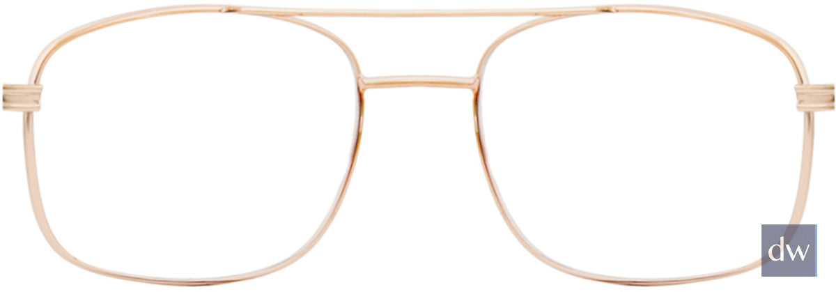 Gold Affordable Designs Larry Eyeglasses