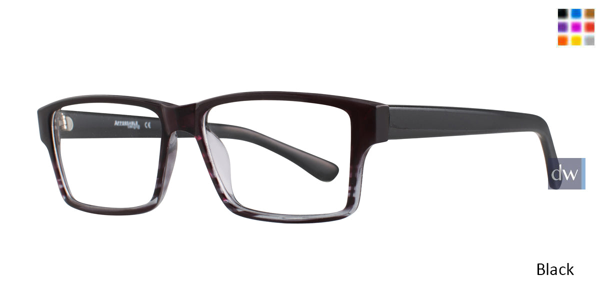 Black Affordable Designs Leo Eyeglasses.