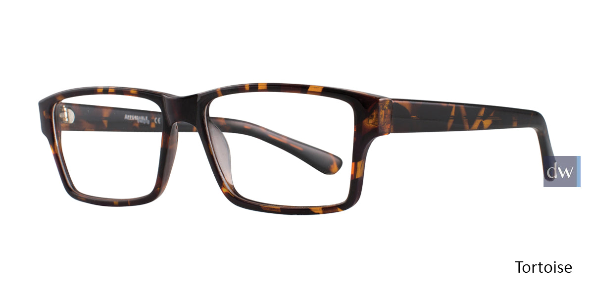 Tortoise Affordable Designs Leo Eyeglasses.