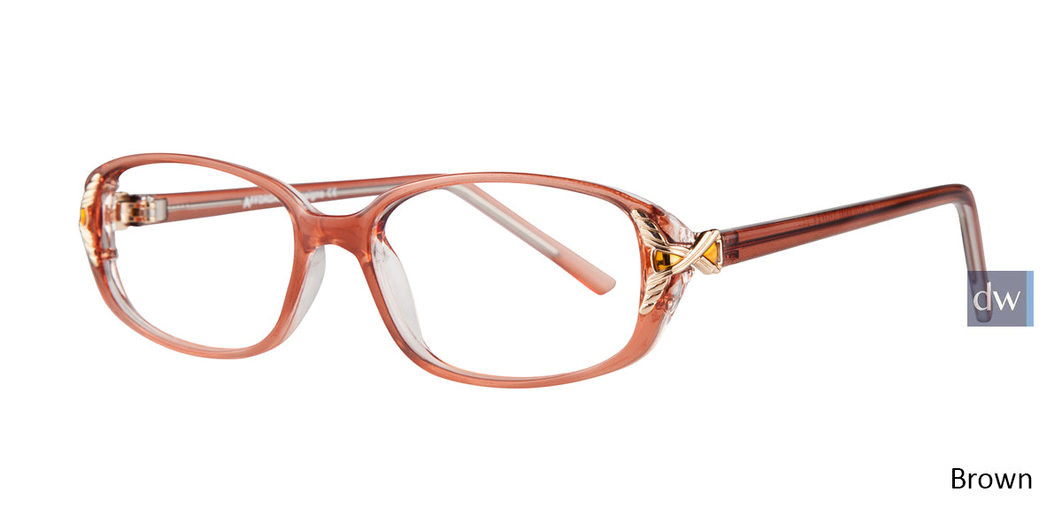 Brown Affordable Designs Lisa Eyeglasses.