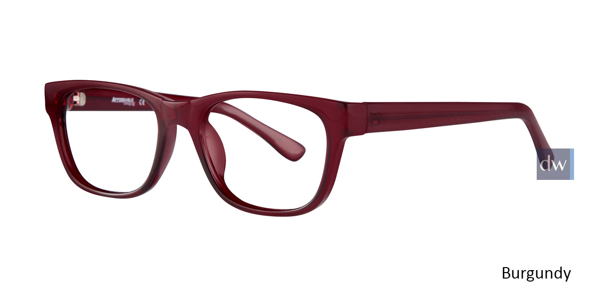 Burgundy Affordable Designs Lucy Eyeglasses.