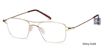 Shiny Gold Capri Menizzi M4017 Eyeglasses - Teenager.