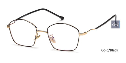 Gold Black Capri Menizzi M4044 Eyeglasses.