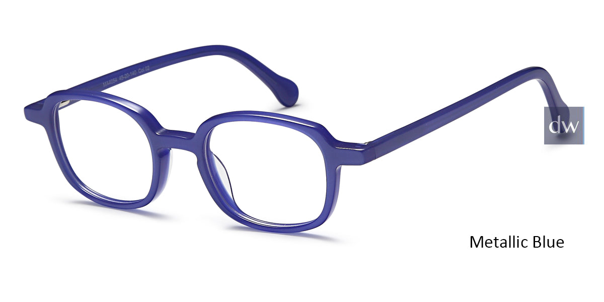 Metallic Blue Capri Menizzi M4054 Eyeglasses.