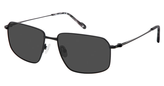 Matte Black colorway:
Champion FL6010 Rectangle Sunglasses in Matte Black — men's full titanium acetate frame
