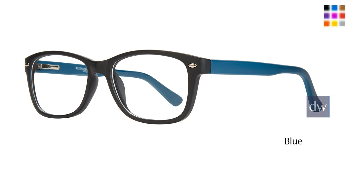 Blue Affordable Design Manny Eyeglasses
