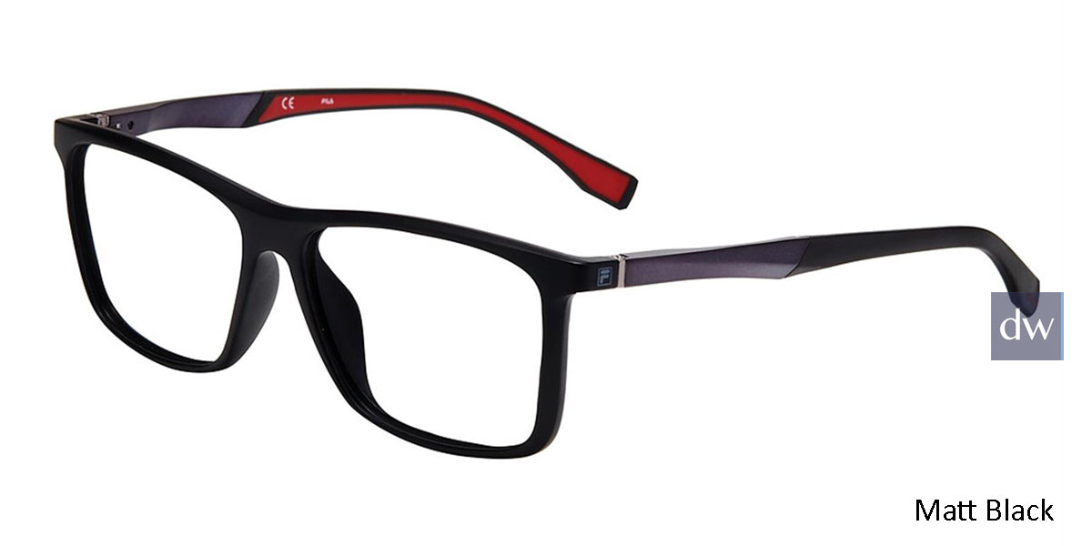 Matt Black Fila VF9244 Eyeglasses