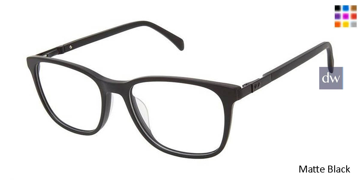 Matte Black Superflex SF-603 Eyeglasses