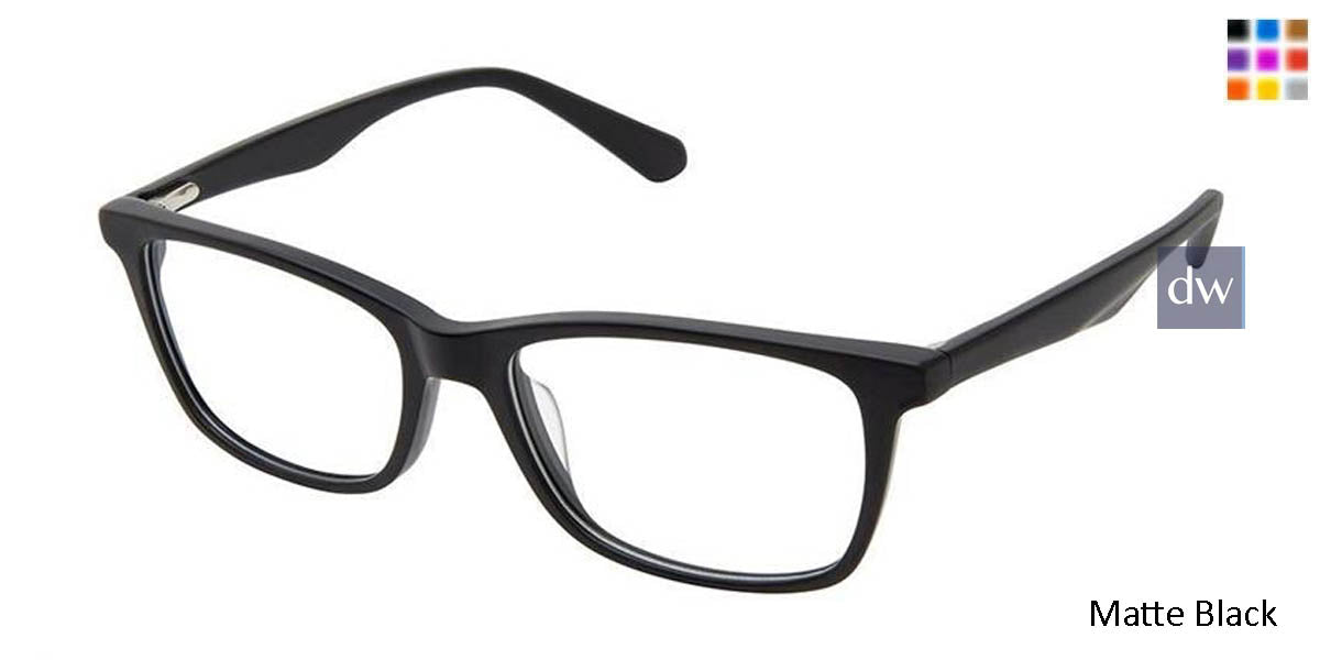 Matte Black Superflex SF-598 Eyeglasses