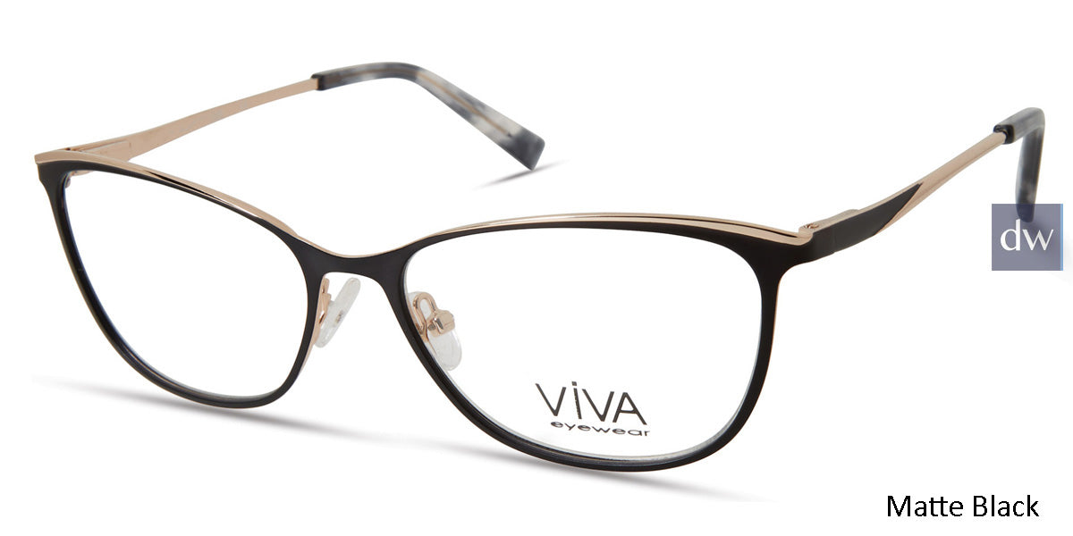 Matte Black Viva VV4521 Eyeglasses