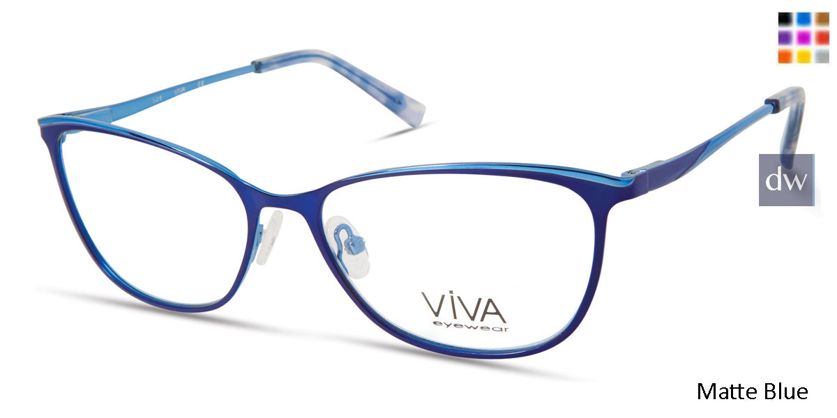 Matte Blue Viva VV4521 Eyeglasses