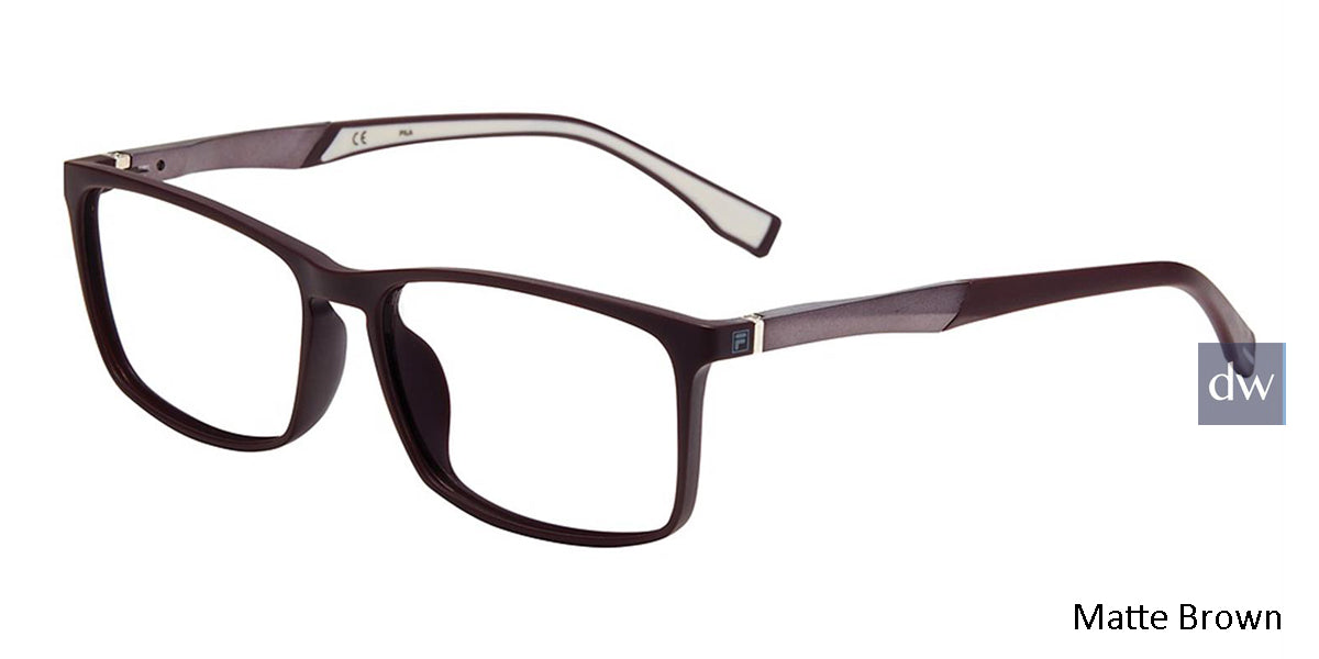 Matte Brown Fila VF9243 Eyeglasses