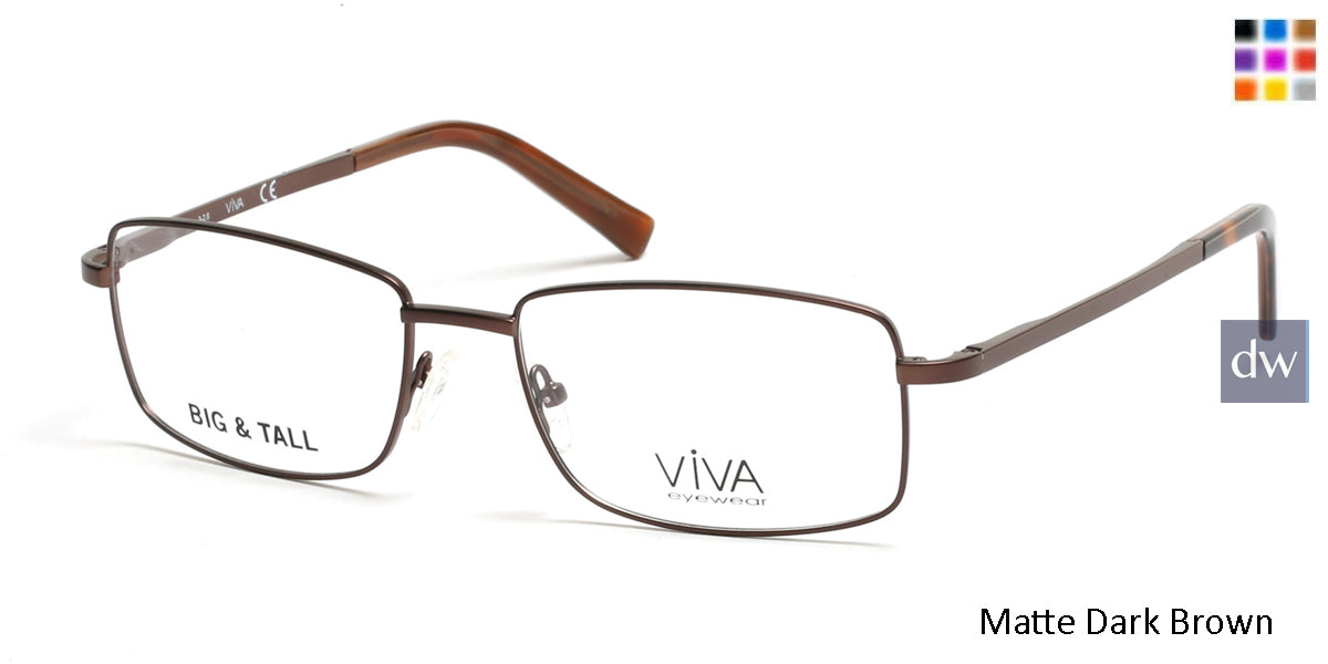Matte Dark Brown Viva VV4005 Eyeglasses