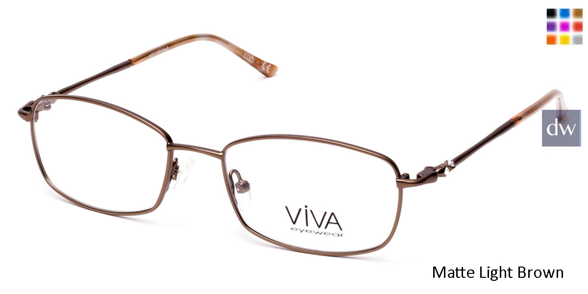 Matte Light Brown Viva VV4510 Eyeglasses.