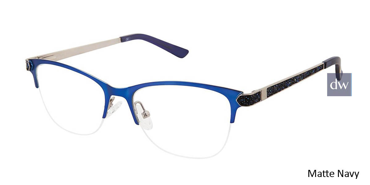 Matte Navy Ann Taylor ATP012 Luxury Petite Eyeglasses.