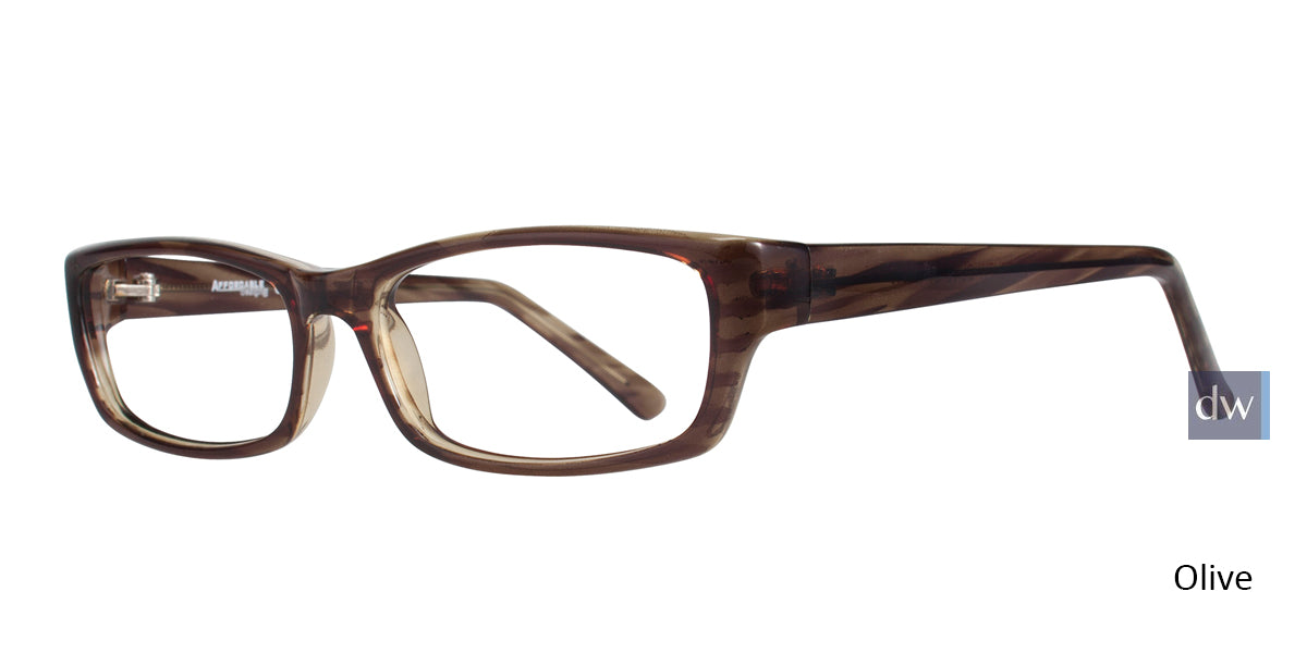 Olive Affordable Designs Matthew Eyeglasses.