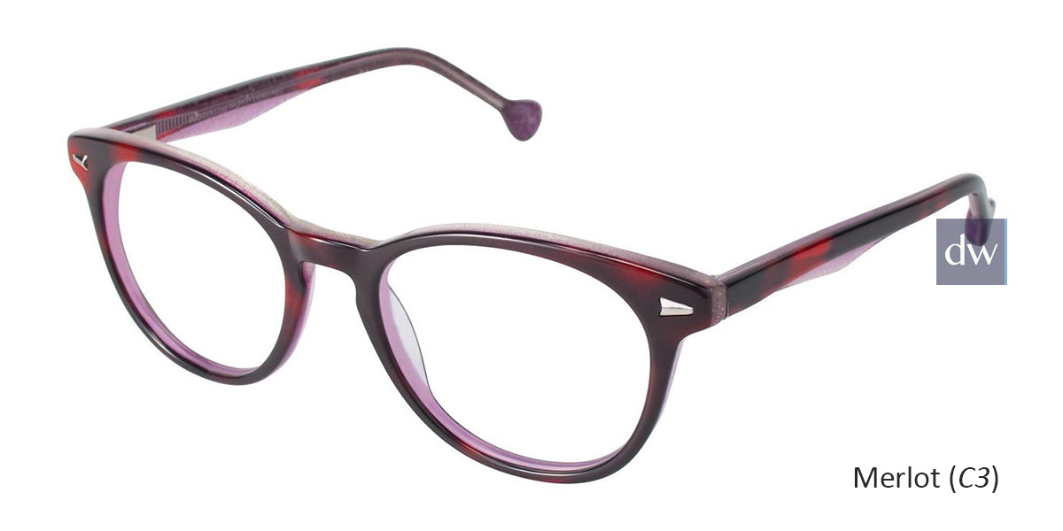 Merlot (C3) Lisa Loeb Gold Dust Eyeglasses