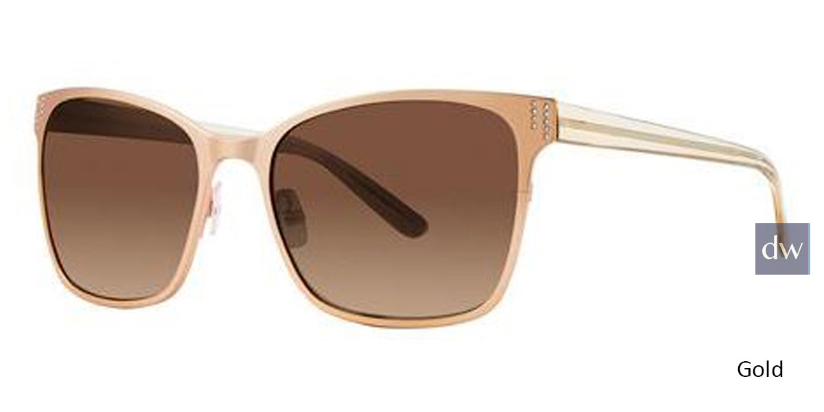 Gold Vera Wang Mirai Sunglasses.