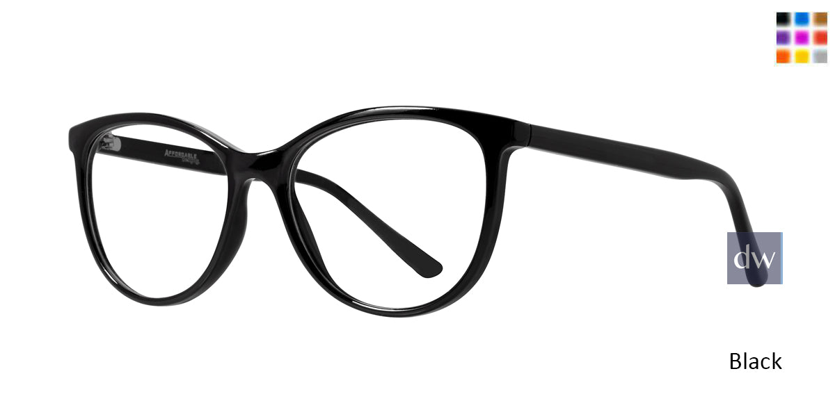 Black Affordable Designs Miranda Eyeglasses.