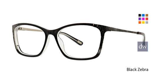 Black Zebra Xoxo Monterey Eyeglasses.